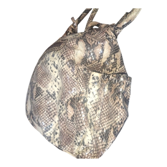 Chaps Est 1978 Vintage Elegant Snakeskin Patterned Ralph Lauren Women's Bag - Picture 4 of 13
